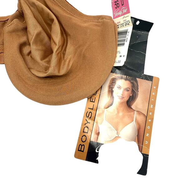 NWT Vanity Fair BodySleeks Bra 36D Bronzitique Underwire Style 75071 VTG - Picture 5 of 7
